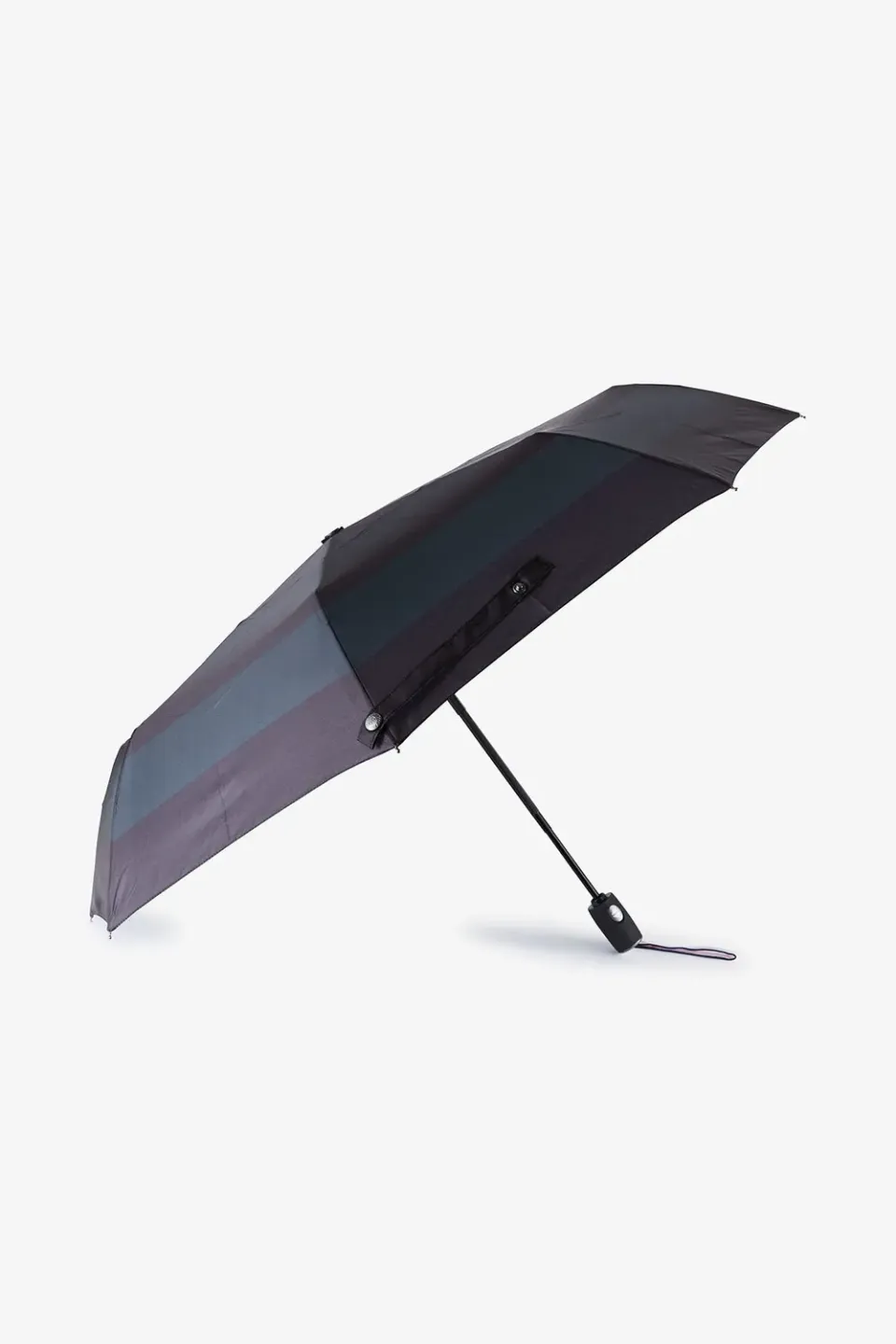Eden Park parapluie pliant bleu marine rayures automatique