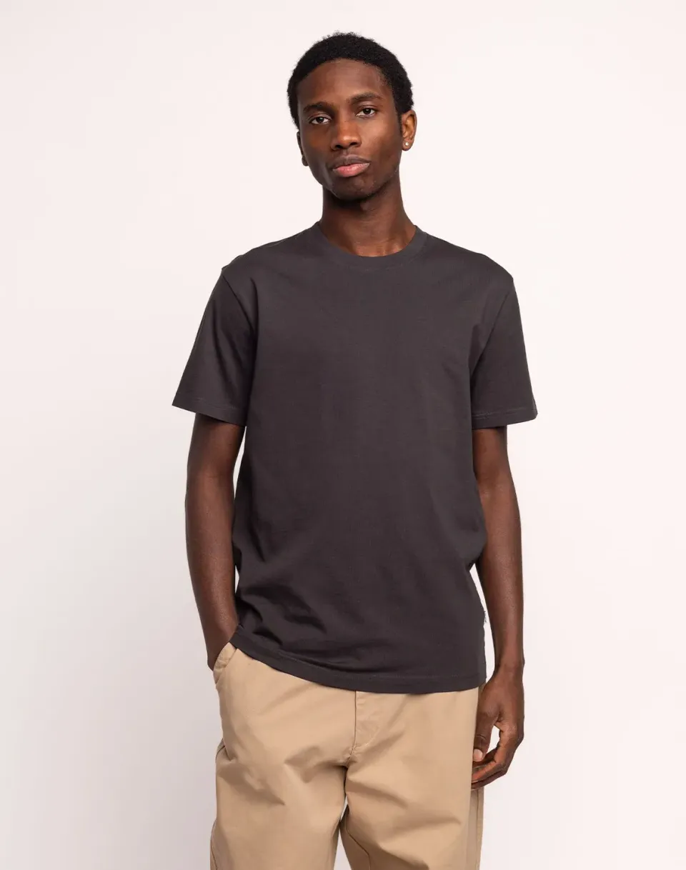 OLOW Basico t-shirt noir carbone coton bio