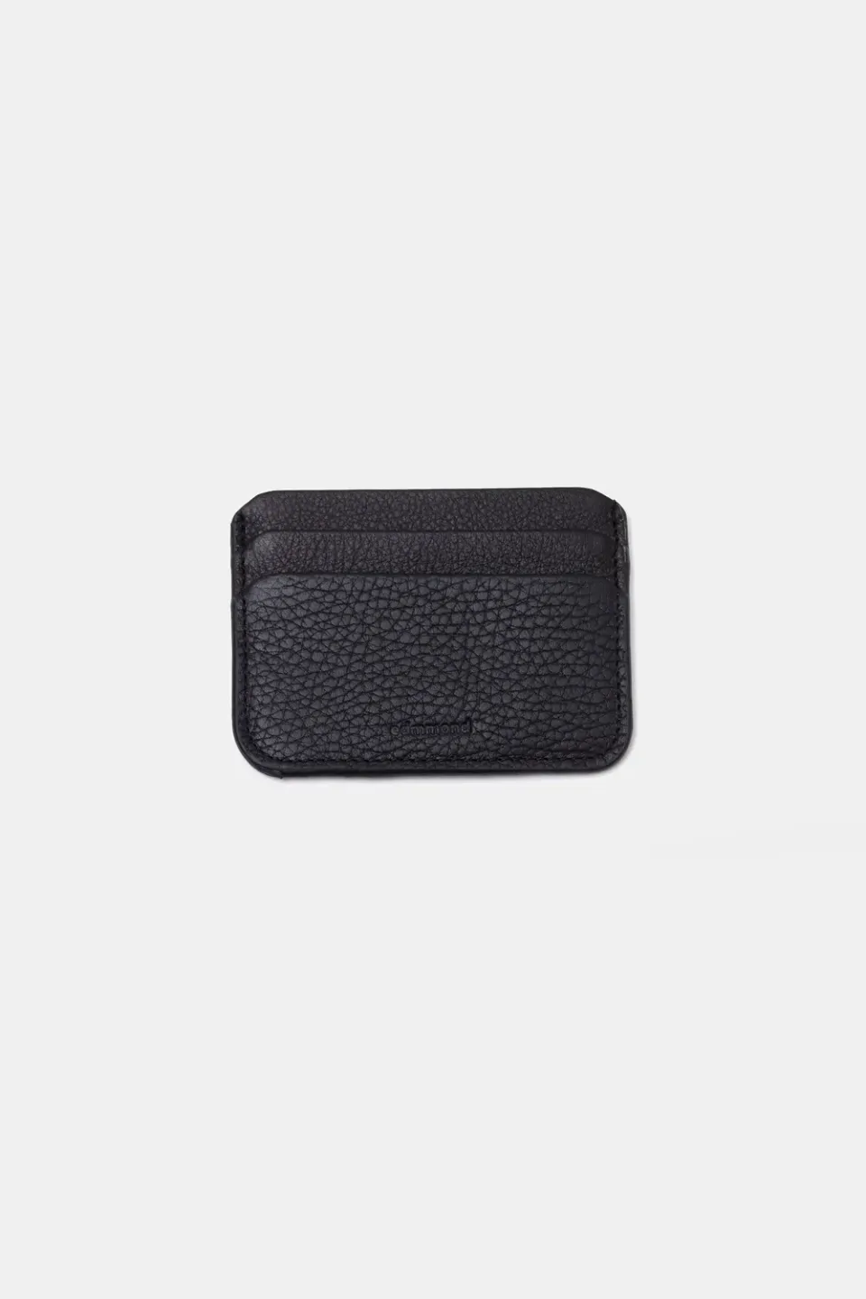 Edmmond Studios Fold porte-cartes cuir noir double matière