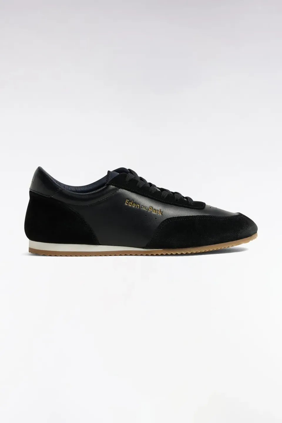 Eden Park Club baskets basses cuir noir femme