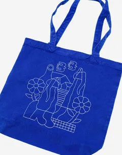 OLOW Toto Simple Life tote bag bleu royal coton
