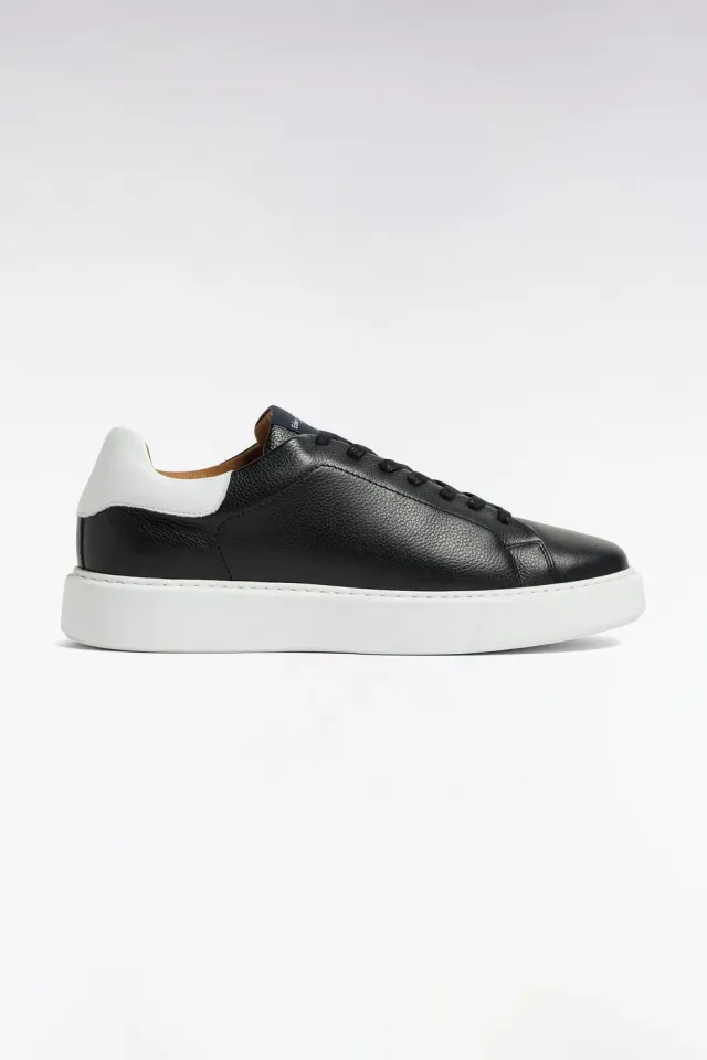 Eden Park Legend Rugby baskets noir cuir grainé homme