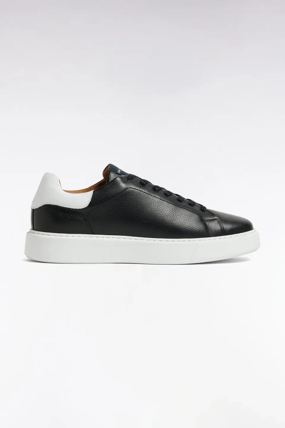 Eden Park Legend Rugby baskets noir cuir grainé homme