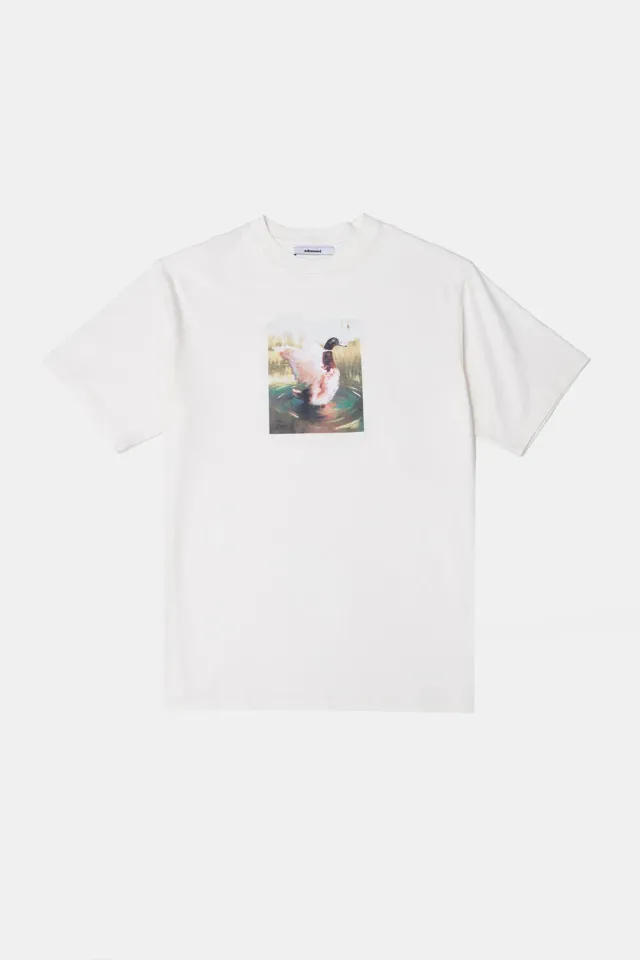 Edmmond Studios Tour t-shirt homme écru imprimé coton