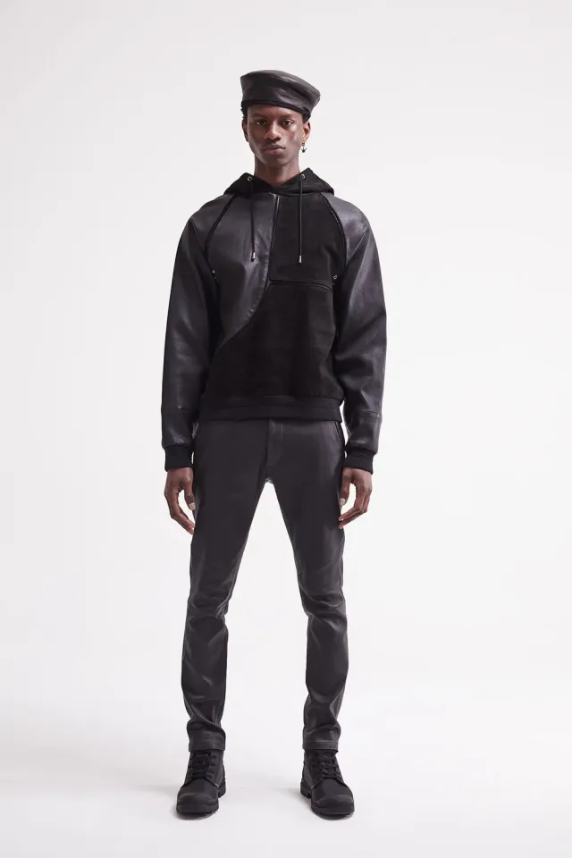 French Deal Sensation pantalon cuir agneau stretch