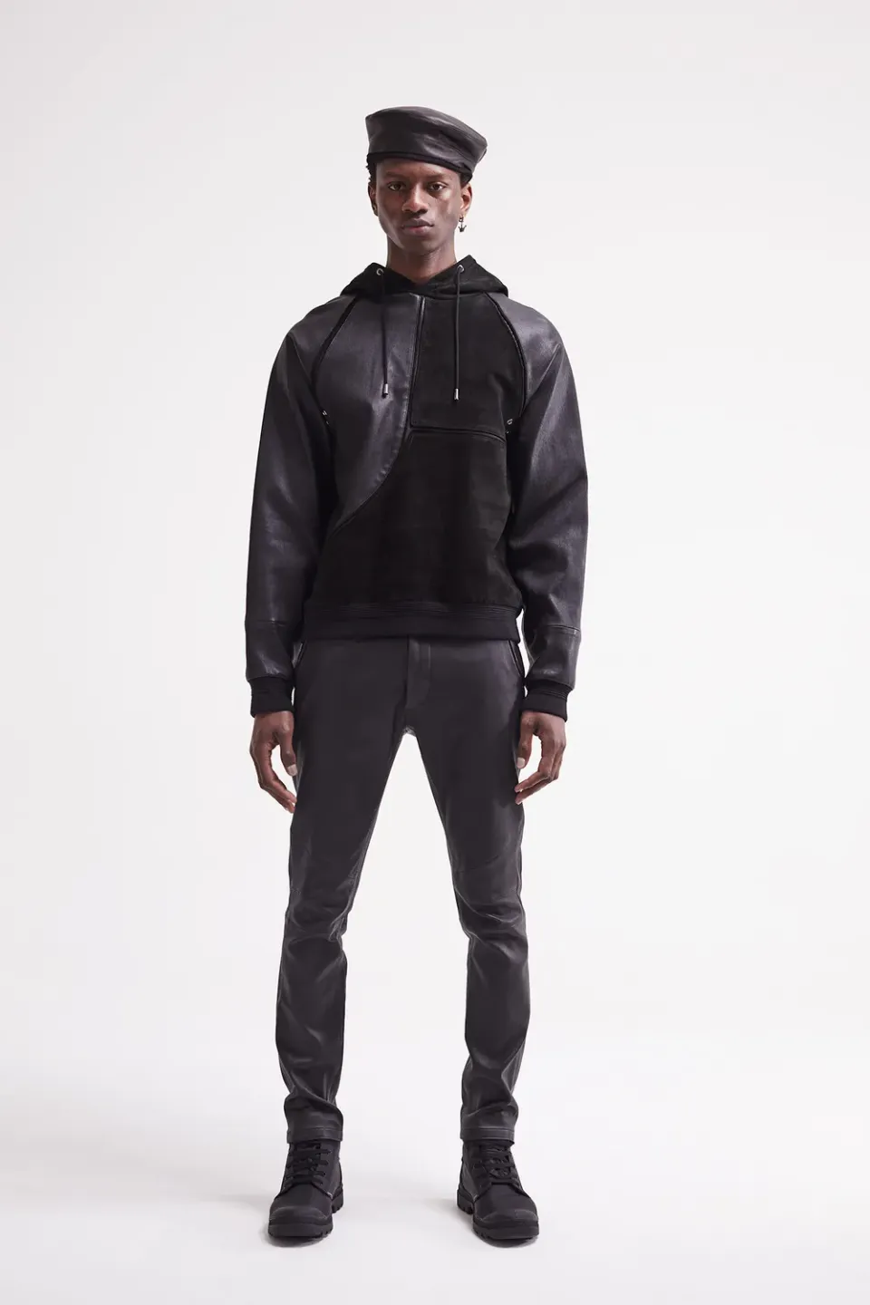 French Deal Sensation pantalon cuir agneau stretch