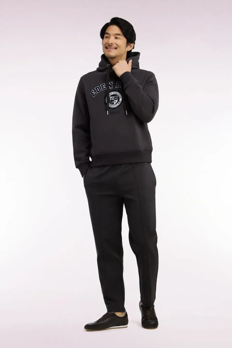 Eden Park Tradi Preppy jogging coton marron droit