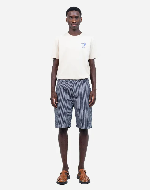 OLOW Diy short striped denim coton recyclé