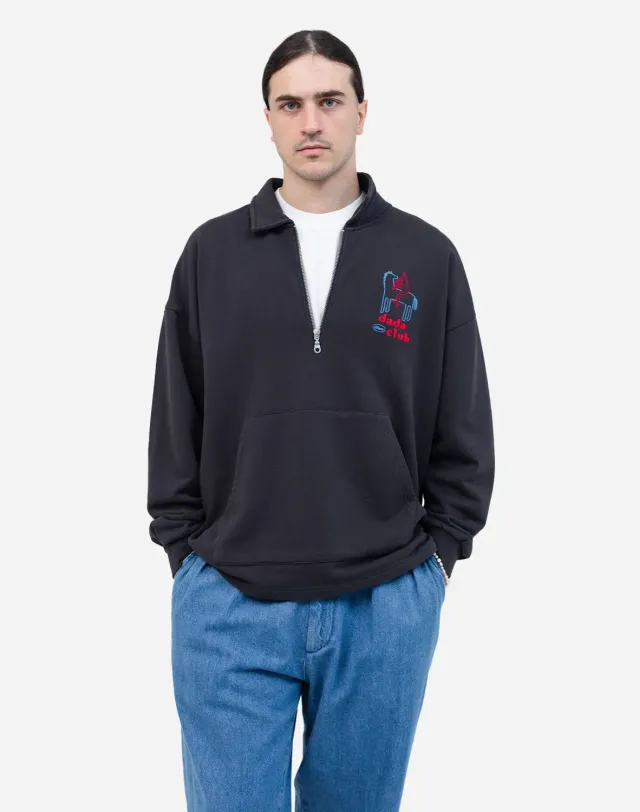 OLOW Manso Dada Club sweat noir carbone coton bio