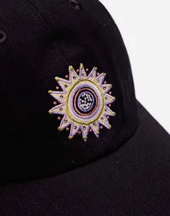 Olow Sun King Casquette Noire Denim 6 Panneaux