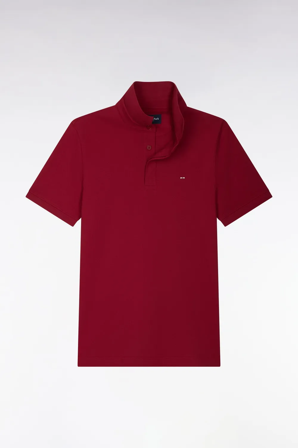 Eden Park polo coton stretch rouge slim homme