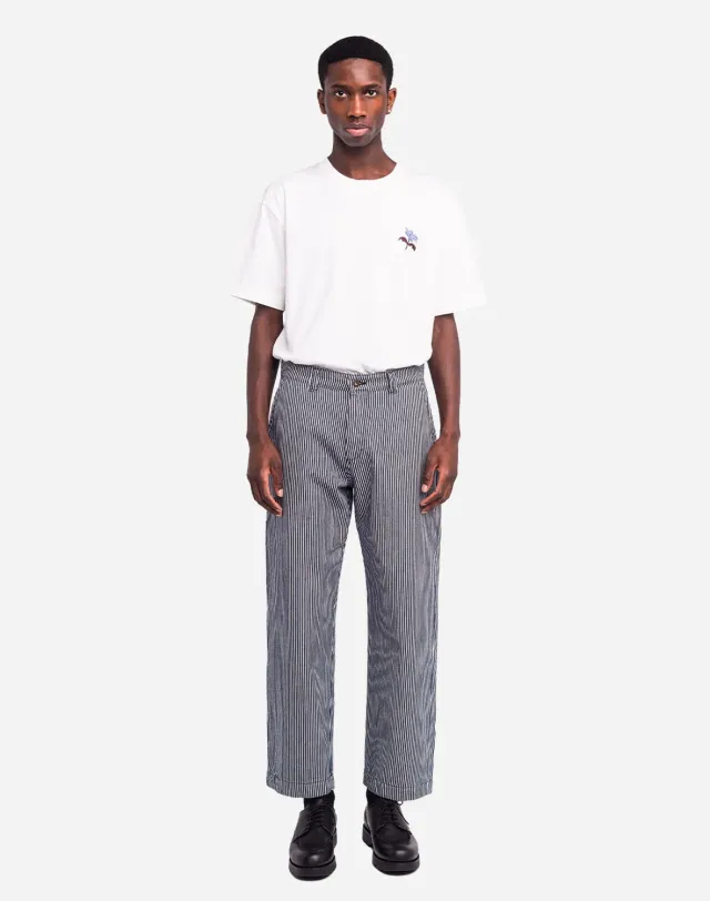 OLOW Chuck pantalon denim rayé workwear