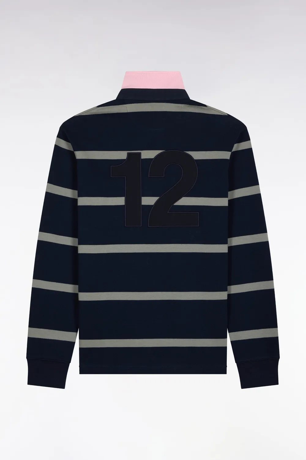 Eden Park Tricolore maillot rugby kaki rayé jersey coton