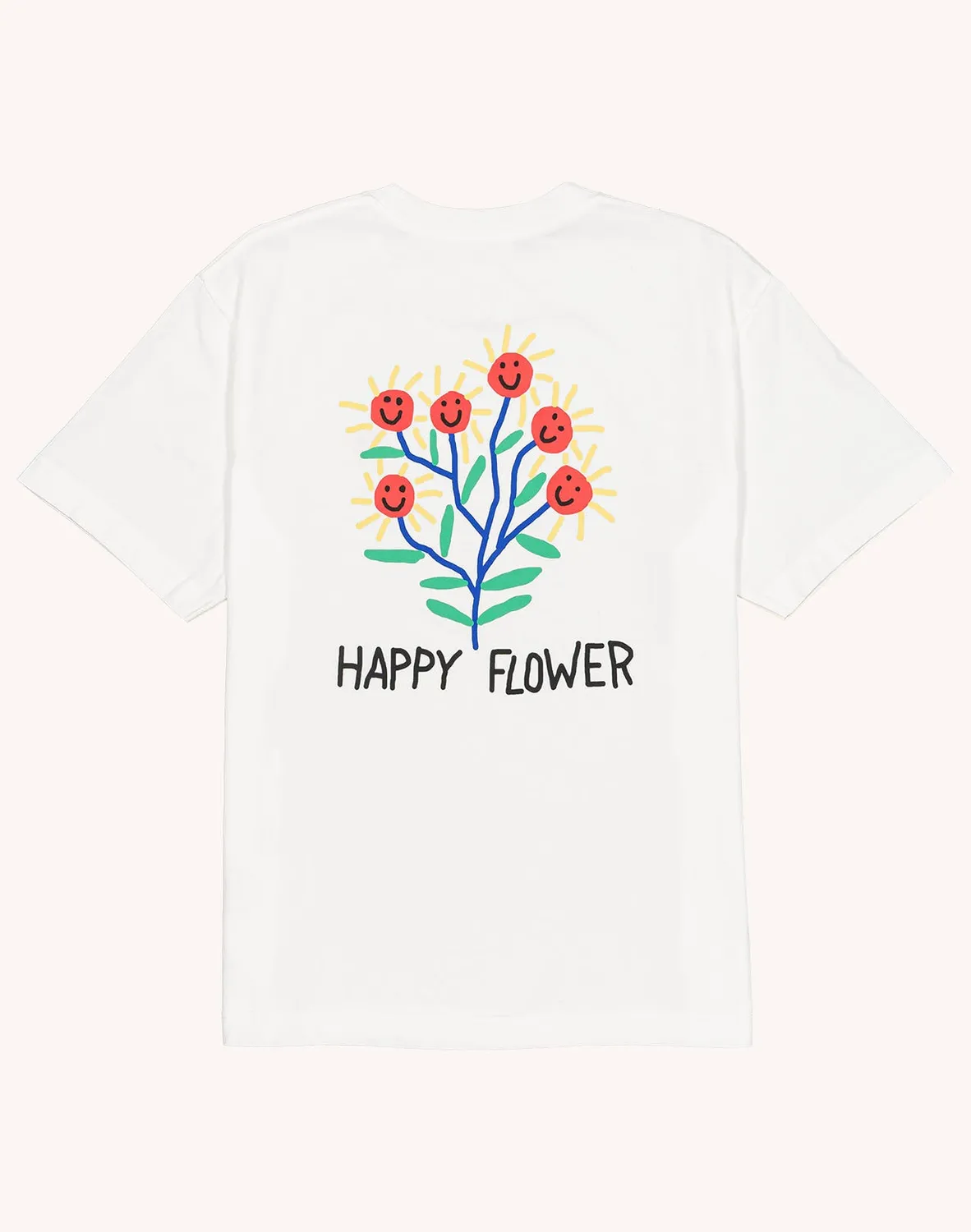 OLOW Happy Flower t-shirt écru coton bio