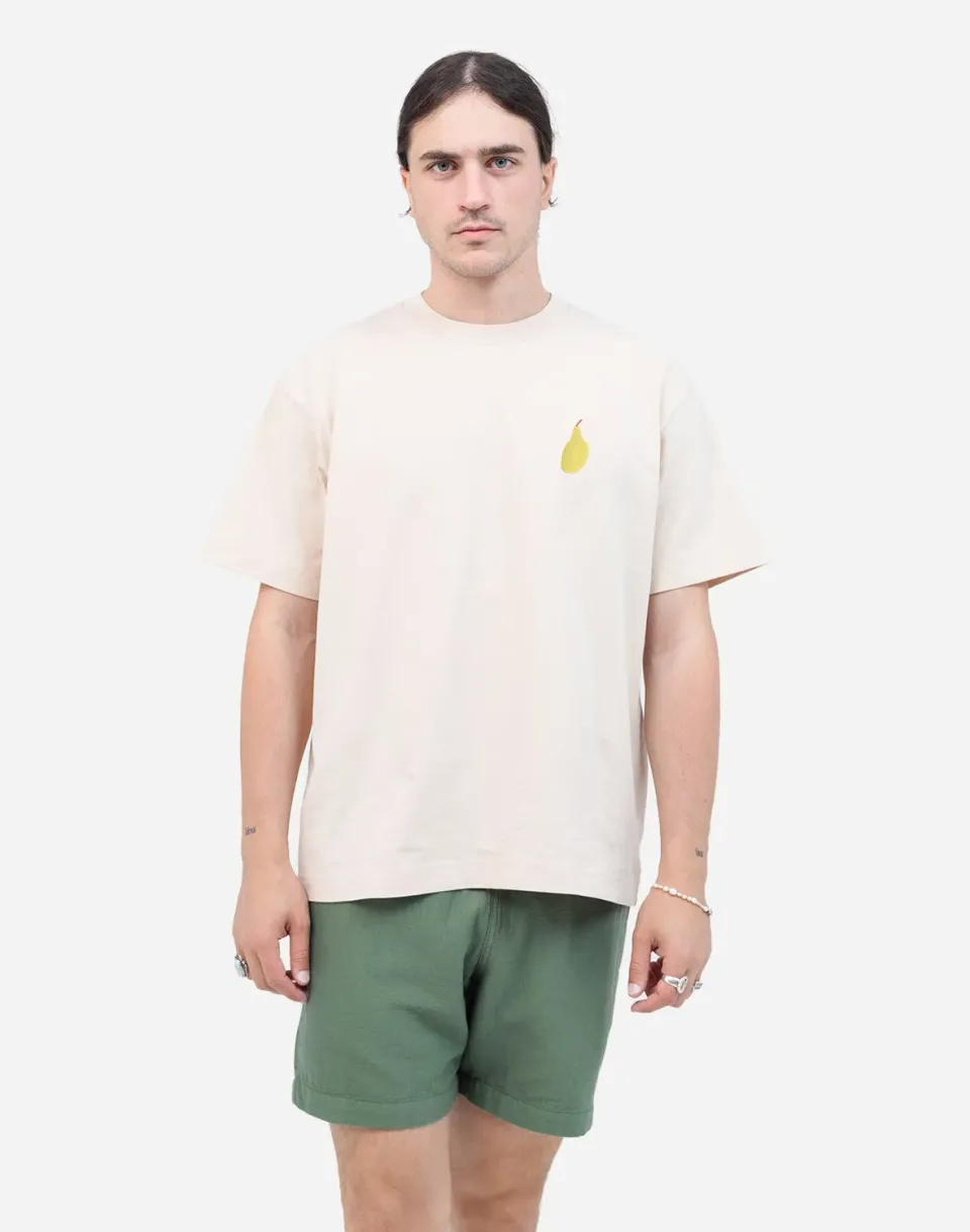 OLOW Meshbag t-shirt ample crème coton bio