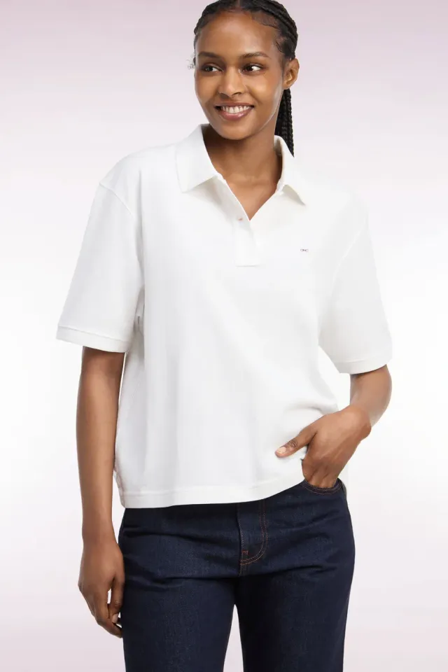 Eden Park Club Evolution H26MAIPC0007 polo blanc oversized