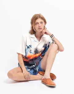 Olow Aloha Riot chemise off-white Tencel