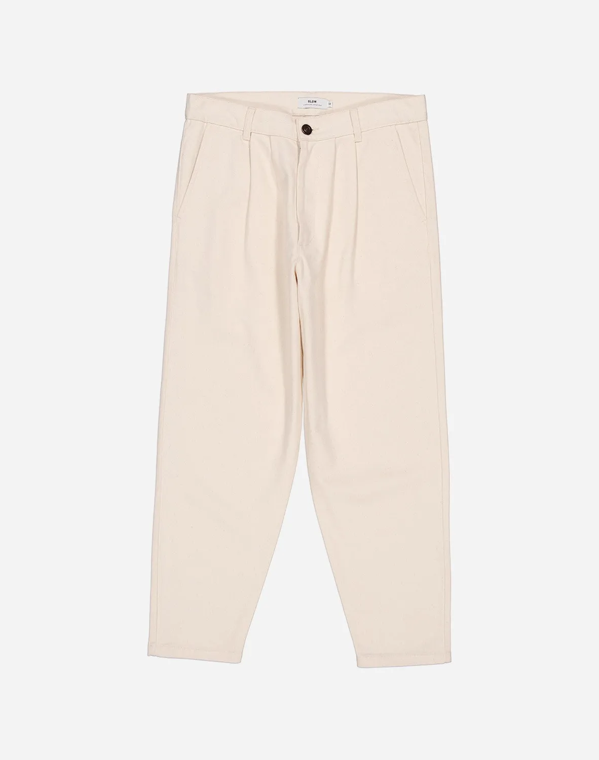 OLOW Swing pantalon écru coupe droite