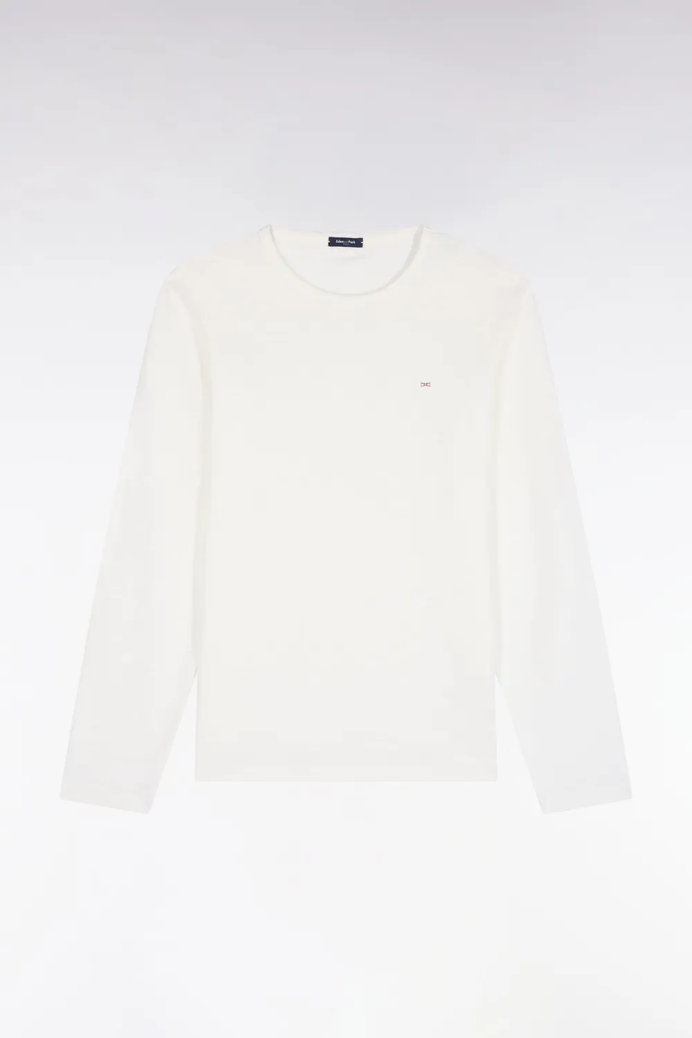 Eden Park t-shirt manches longues écru coton slim homme