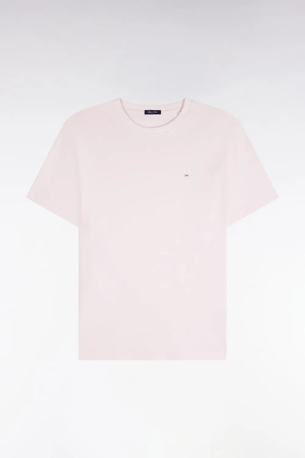 Eden Park t-shirt manches courtes rose coton coupe droite