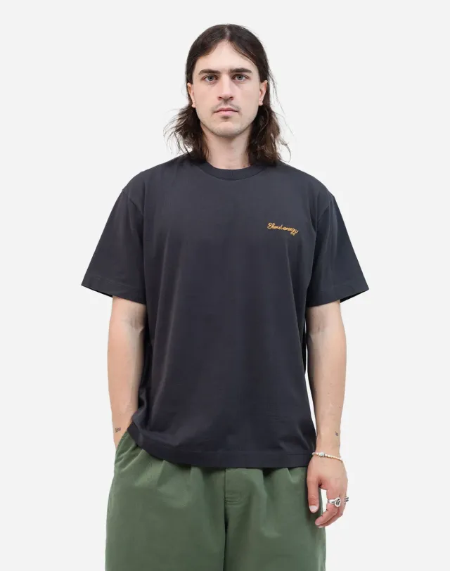 Olow City t-shirt ample noir carbone bio