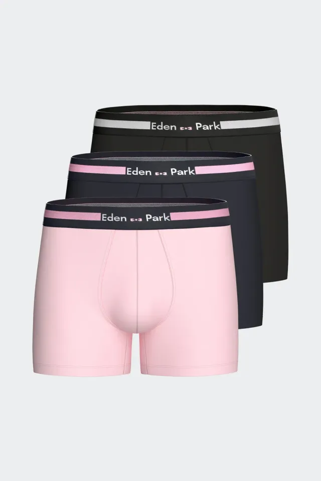 Eden Park H26SVEPK0013 lot 3 boxers coton stretch homme