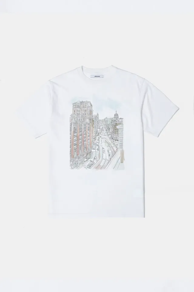 Edmmond Studios Gran Vía t-shirt blanc 190g Madrid