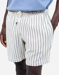 OLOW Bodhi Rivas short écru rayé coton recyclé