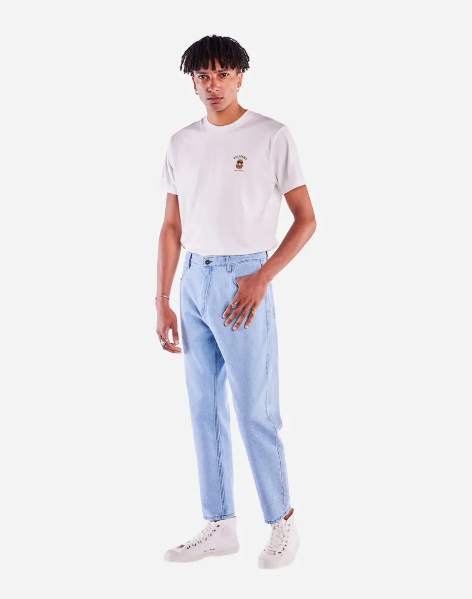 Olow Jacquot pantalon denim clair coupe droite