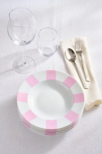 Eden Park lot 6 assiettes dessert porcelaine roses 22,5 cm