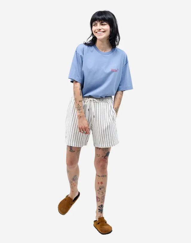 OLOW Bodhi Rivas short écru rayé coton