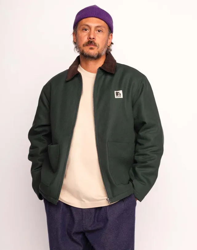 OLOW Yarm blouson workwear vert mélèze matelassé