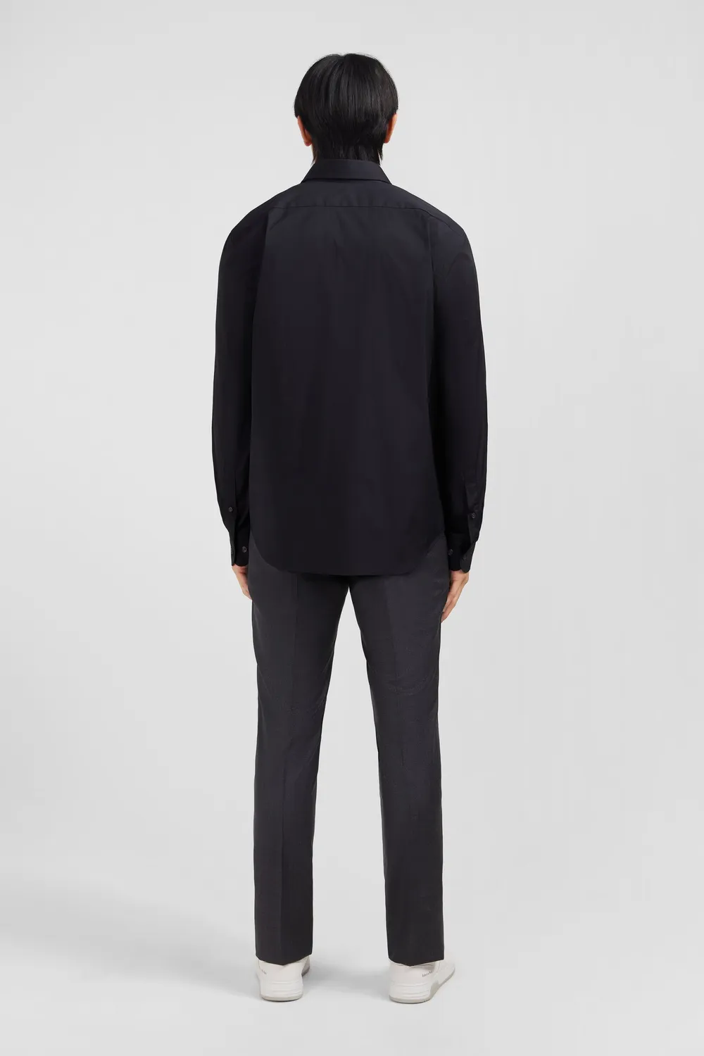 Eden Park Chemise slim stretch noire homme popeline
