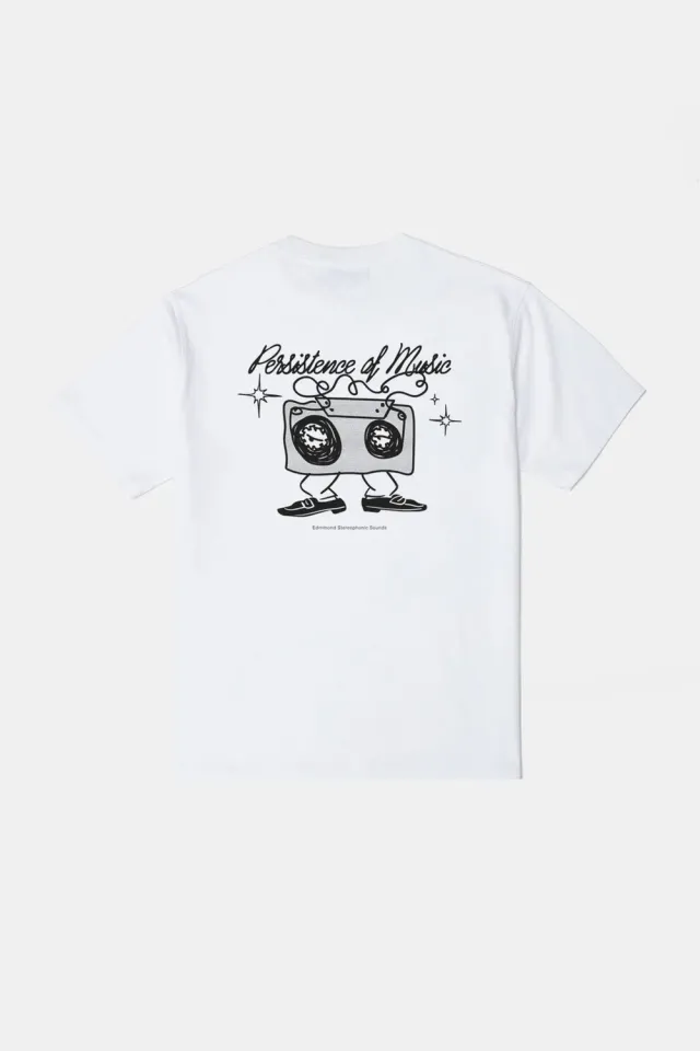 Edmmond Studios Persistence of Music t-shirt blanc cassette
