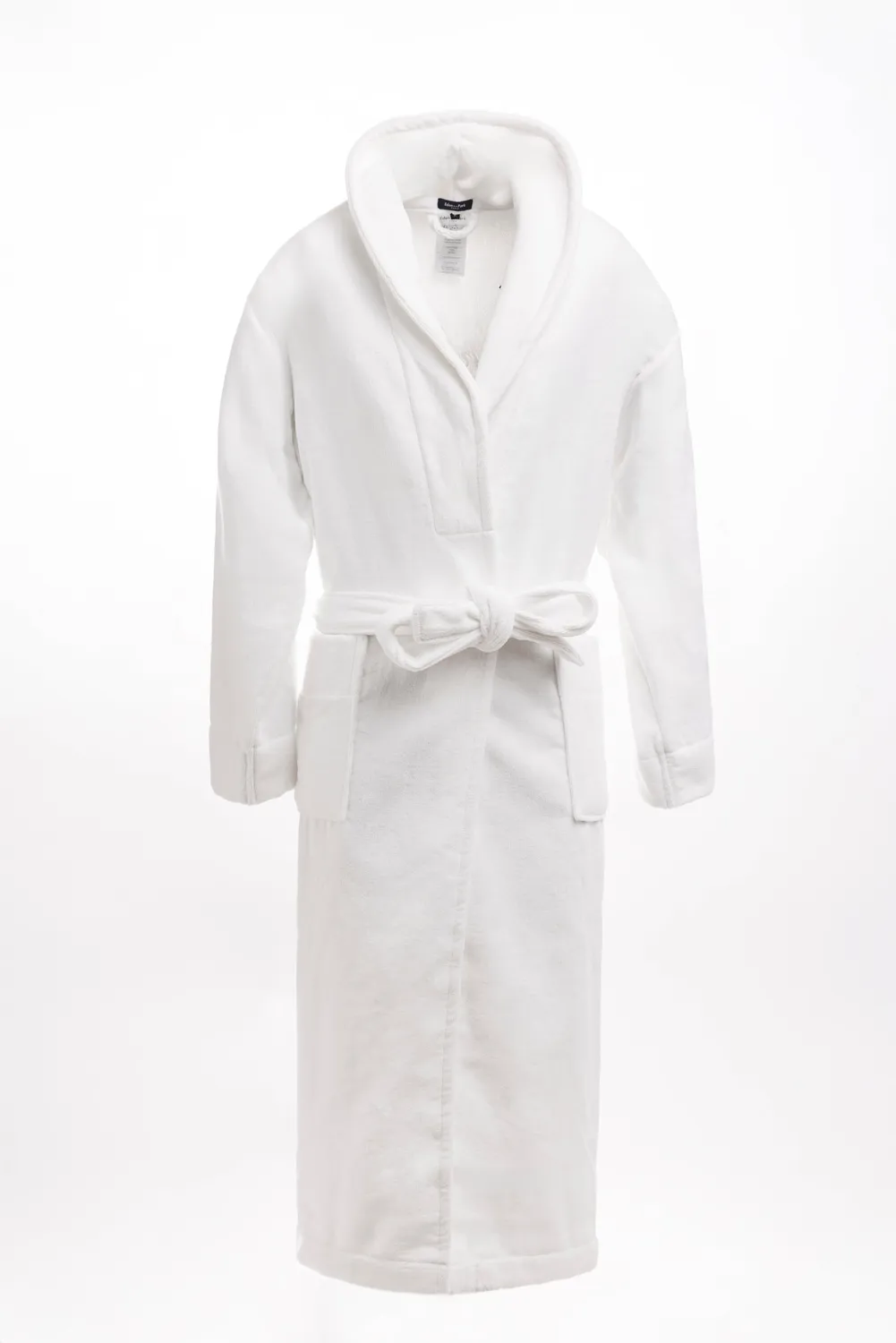 Eden Park peignoir coton éponge blanc brodé ceinture