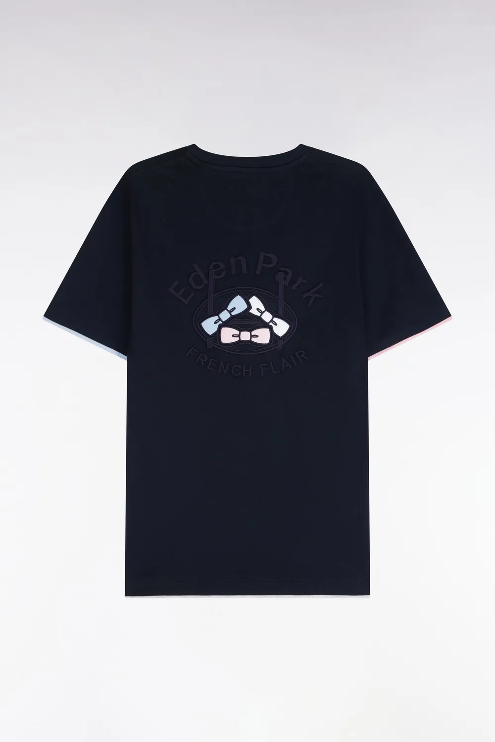 Eden Park t-shirt manches courtes marine coton homme coupe droite