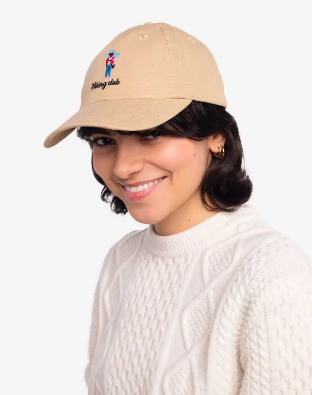 OLOW Hiking Club casquette sable brodée