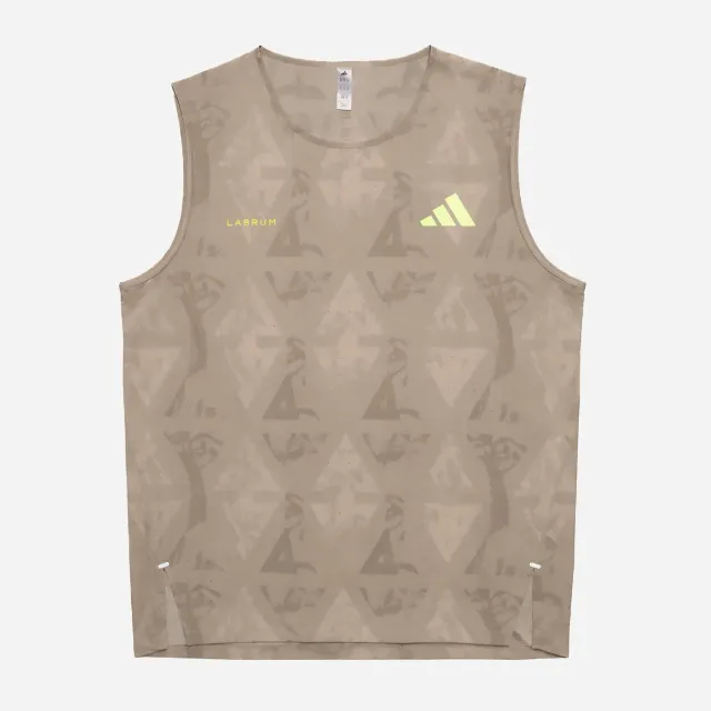 Labrum Adizero débardeur homme running argent réfléchissant
