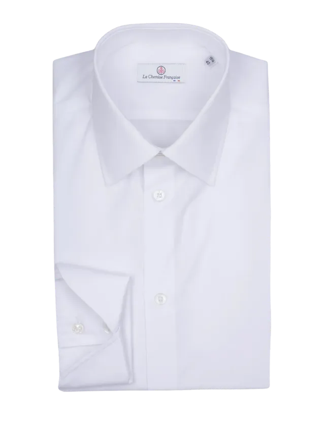 La Chemise Française Virtuose Blanche chemise homme popeline