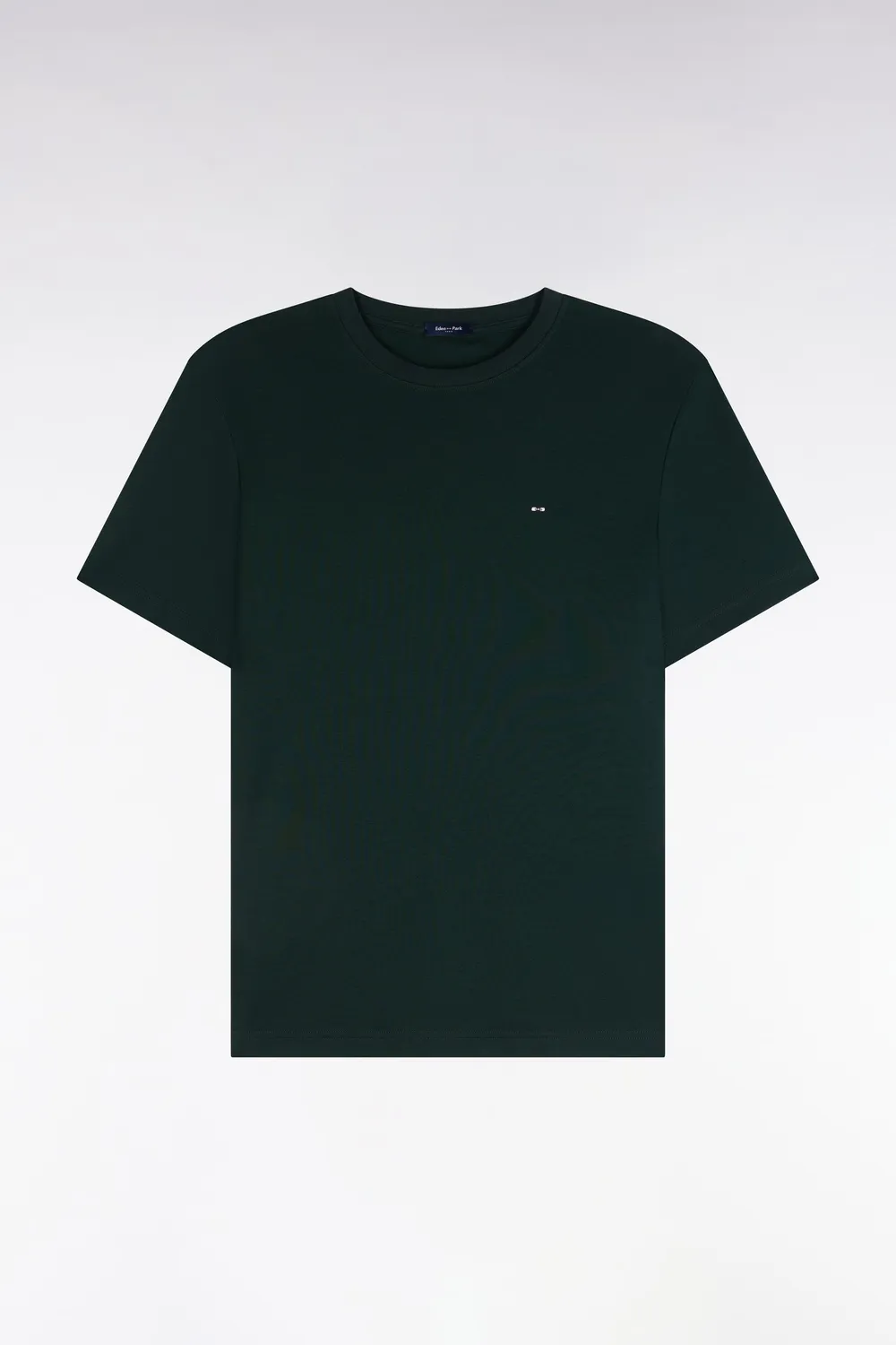 Eden Park T-shirt Coton Vert Foncé Coupe Droite