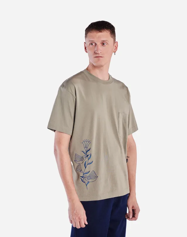 Olow Hummingbirds t-shirt loose clay vintage