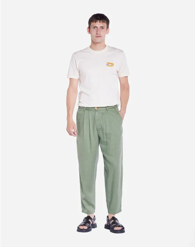 OLOW Swing pantalon vert sauge tencel fuselé