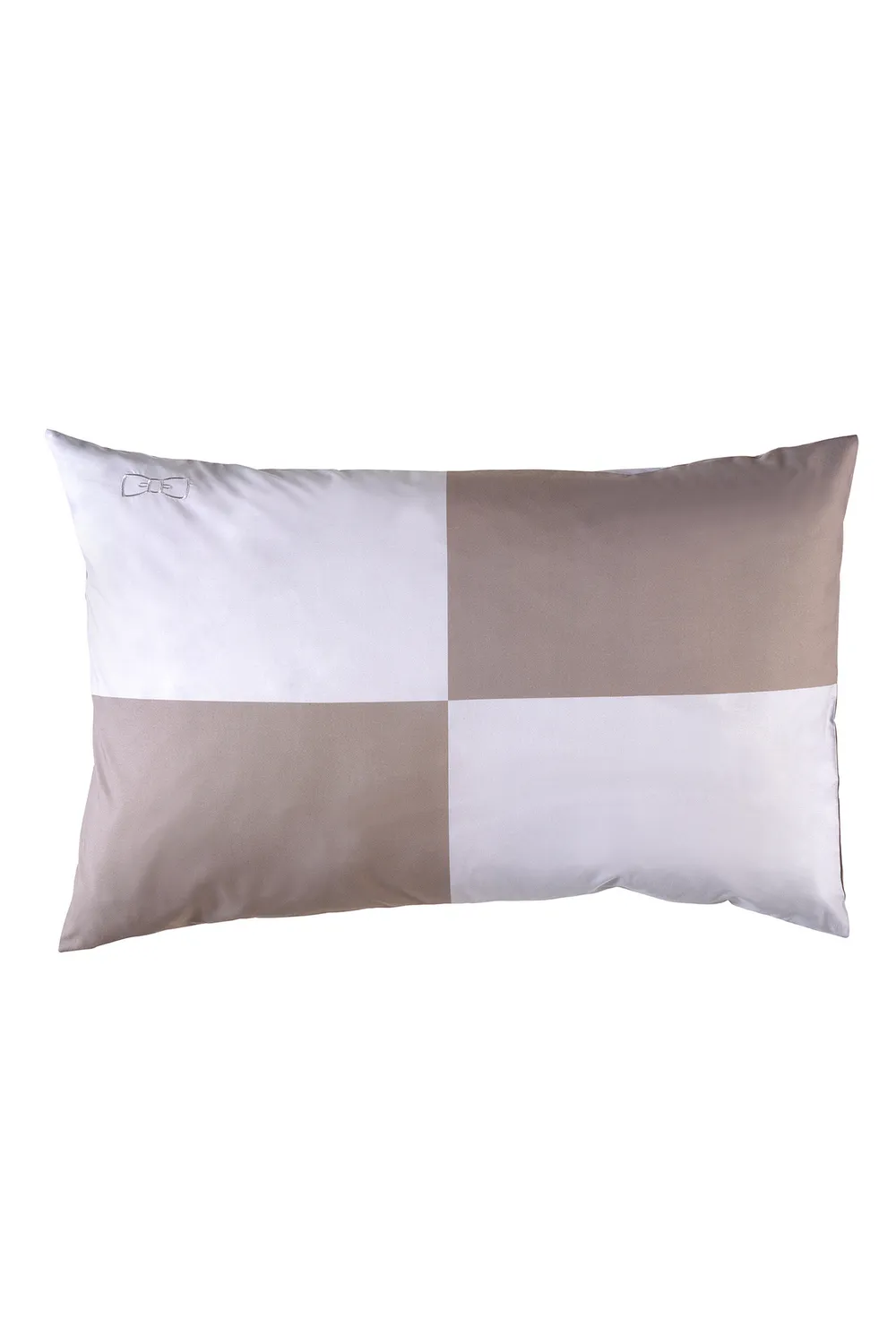 Eden Park Beau Plongeon 2 taies oreiller coton grises 50x75 cm