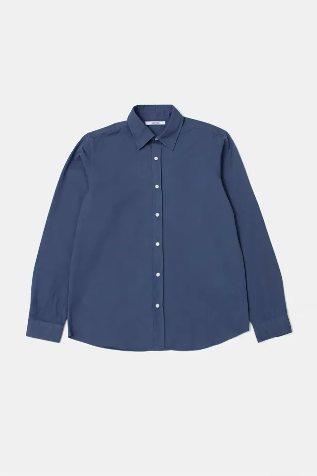 Edmmond Studios Brandless Shirt chemise homme bleu twill