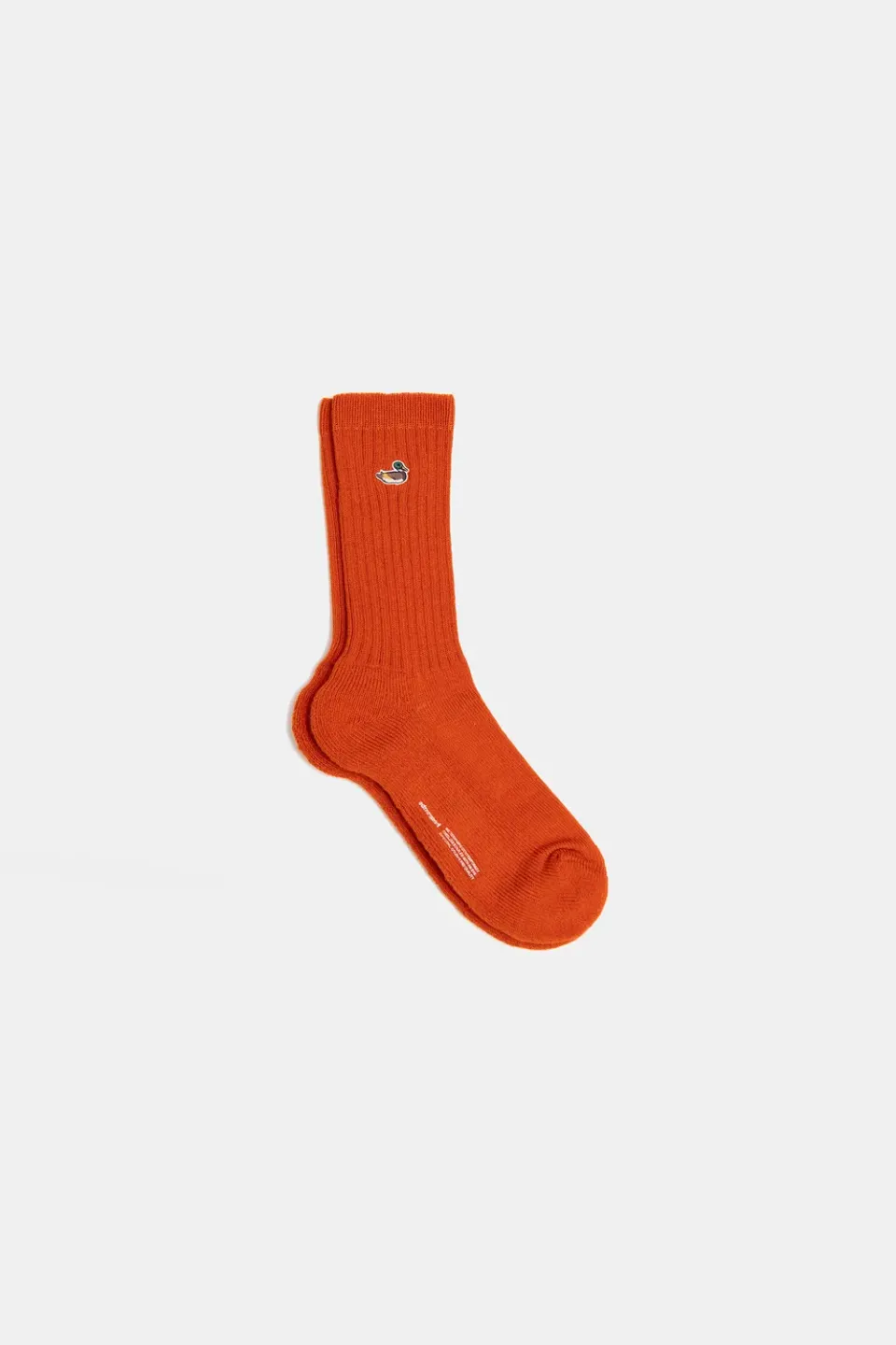 Edmmond Studios Duck Socks chaussettes orange canard brodé