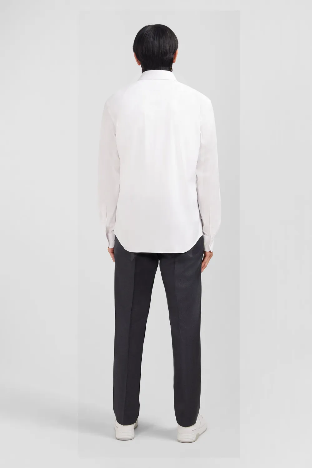Eden Park chemise slim popeline stretch blanche homme