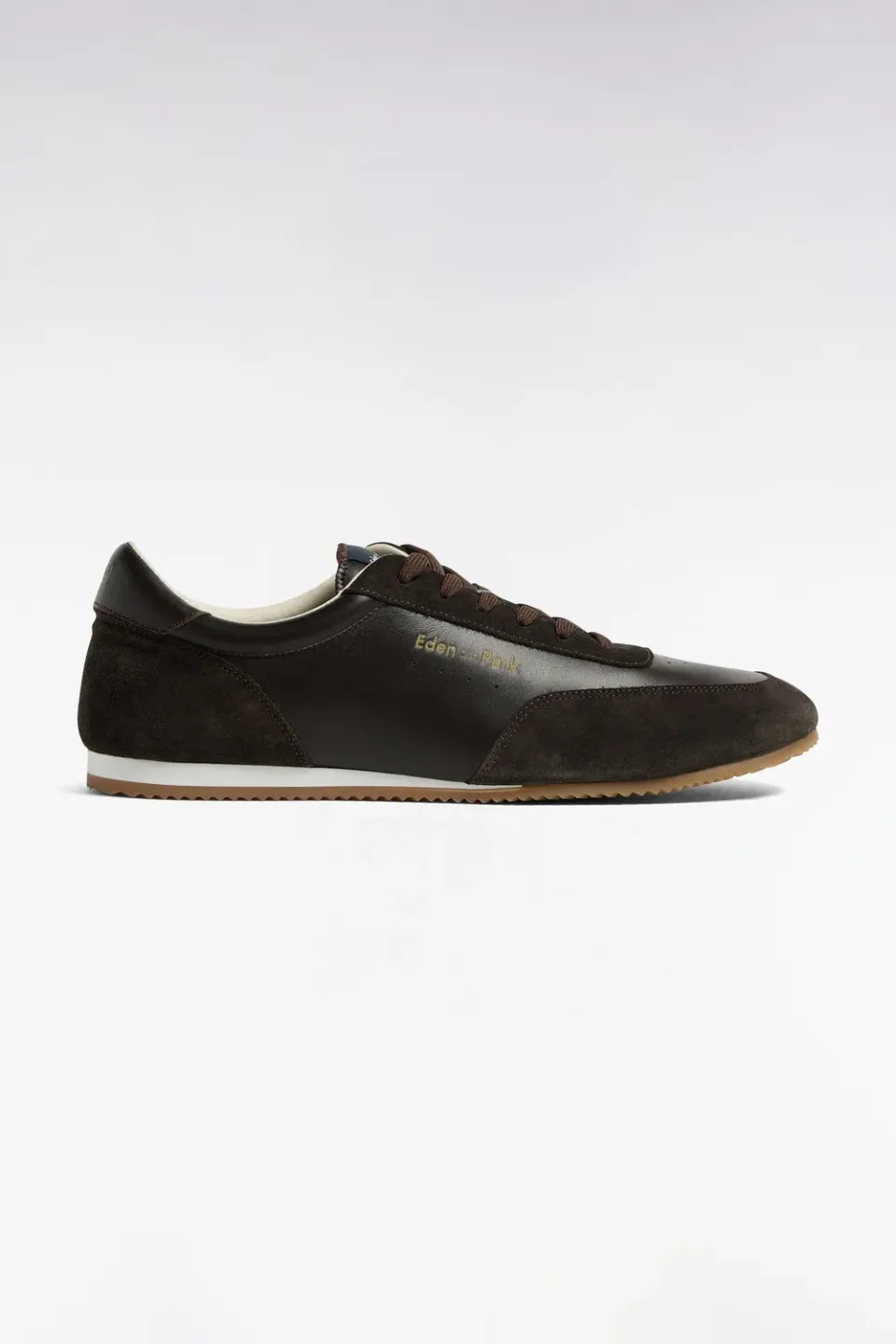 Eden Park baskets basses cuir daim marron
