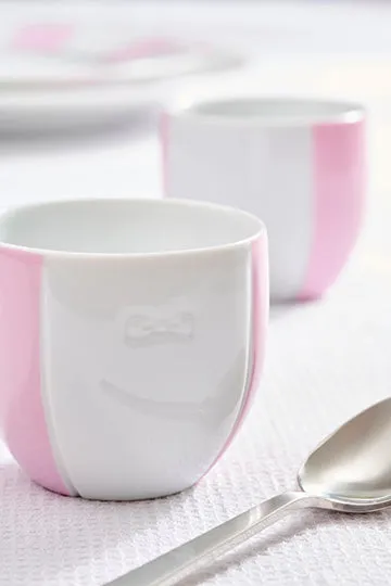Eden Park duo tasses café porcelaine rose