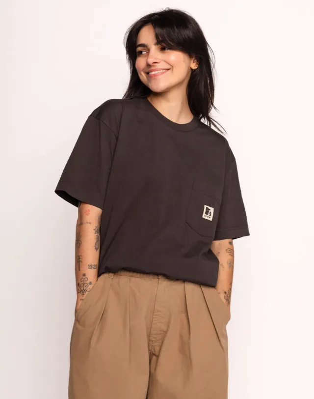 OLOW Japo t-shirt noir carbone coton bio
