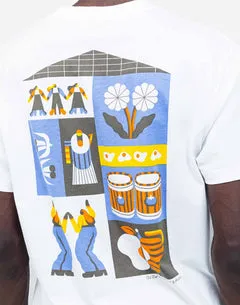 OLOW Life T-shirt coton bio écru imprimé couleur